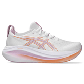 Asics Gel Nimbus 27 'White/Light Ube' - Cloud Treadasics gel nimbus white light ubeasics running shoes uae